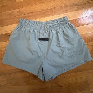 Essentials Fear of God Light Gray/Green Shorts
